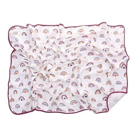 Musselin Babydecke Sommer für Babys Kinder dünne atmungsaktive Sommerdecke Puckdecke Baumwolle Mädchen Junge 110x150cm Cover