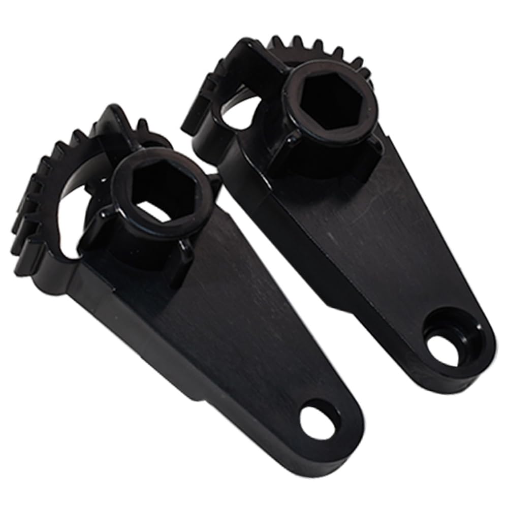 Juego de 2 unidades negro palanca de ventilación calefacción CA regulador de palanca de ventilación compatible con Citroen C4 Berlingo Peugeot