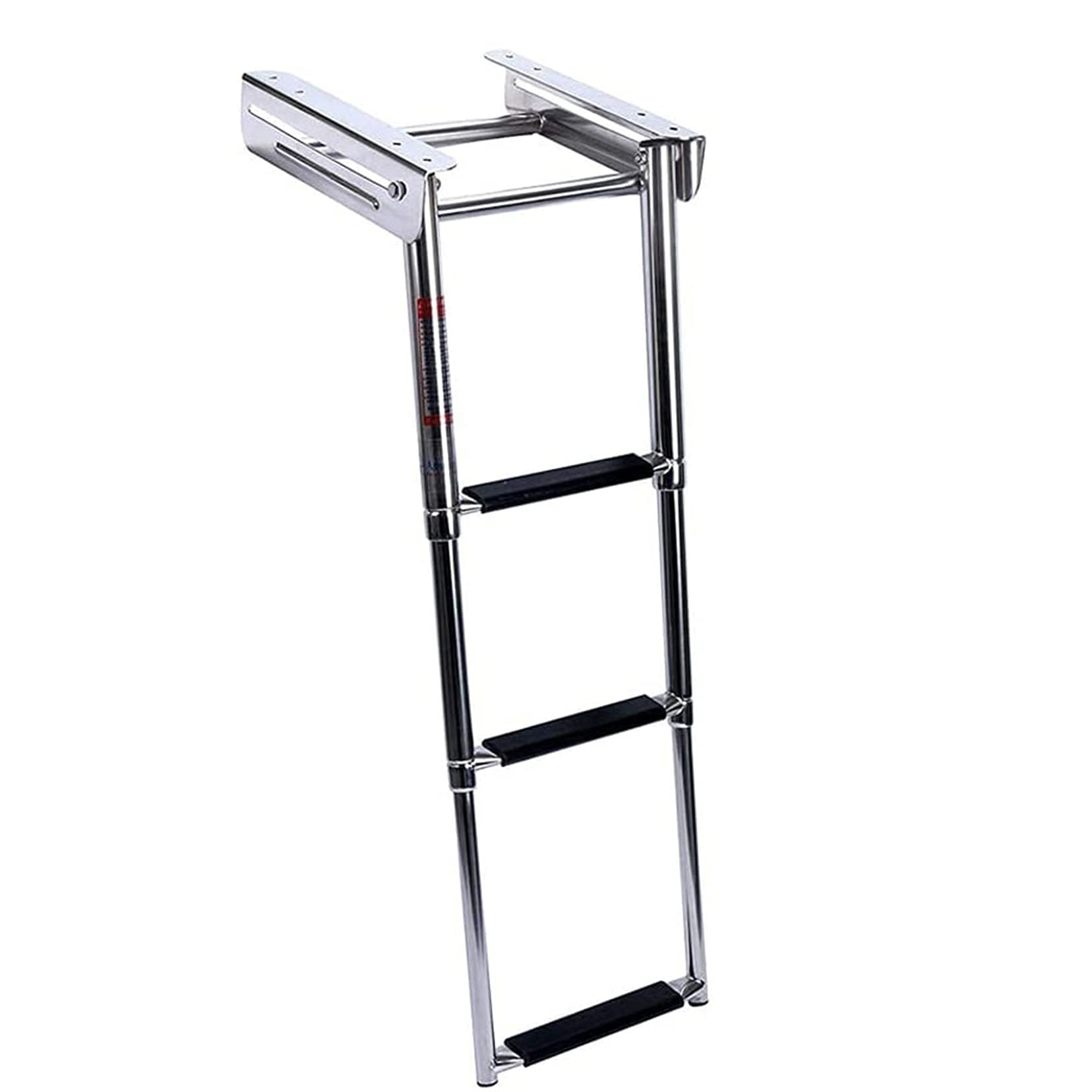 Échelle de bateau ponton pliable en acier inoxydable anti-corrosion
