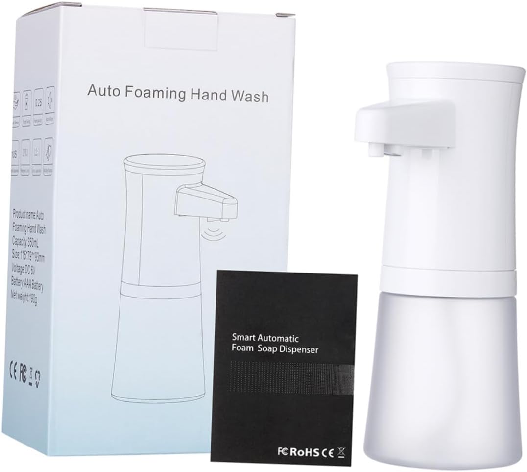 HOOTNEE モダンなタッチレスソープディスペンサー 自動誘導センサー オフィス 家庭用 大容量 詰め替え簡単