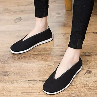 YunPeng Chinese Traditional Old Beijing Shoes Unisex Martial Art Kung Fu Tai Chi Rubber Sole Shoes