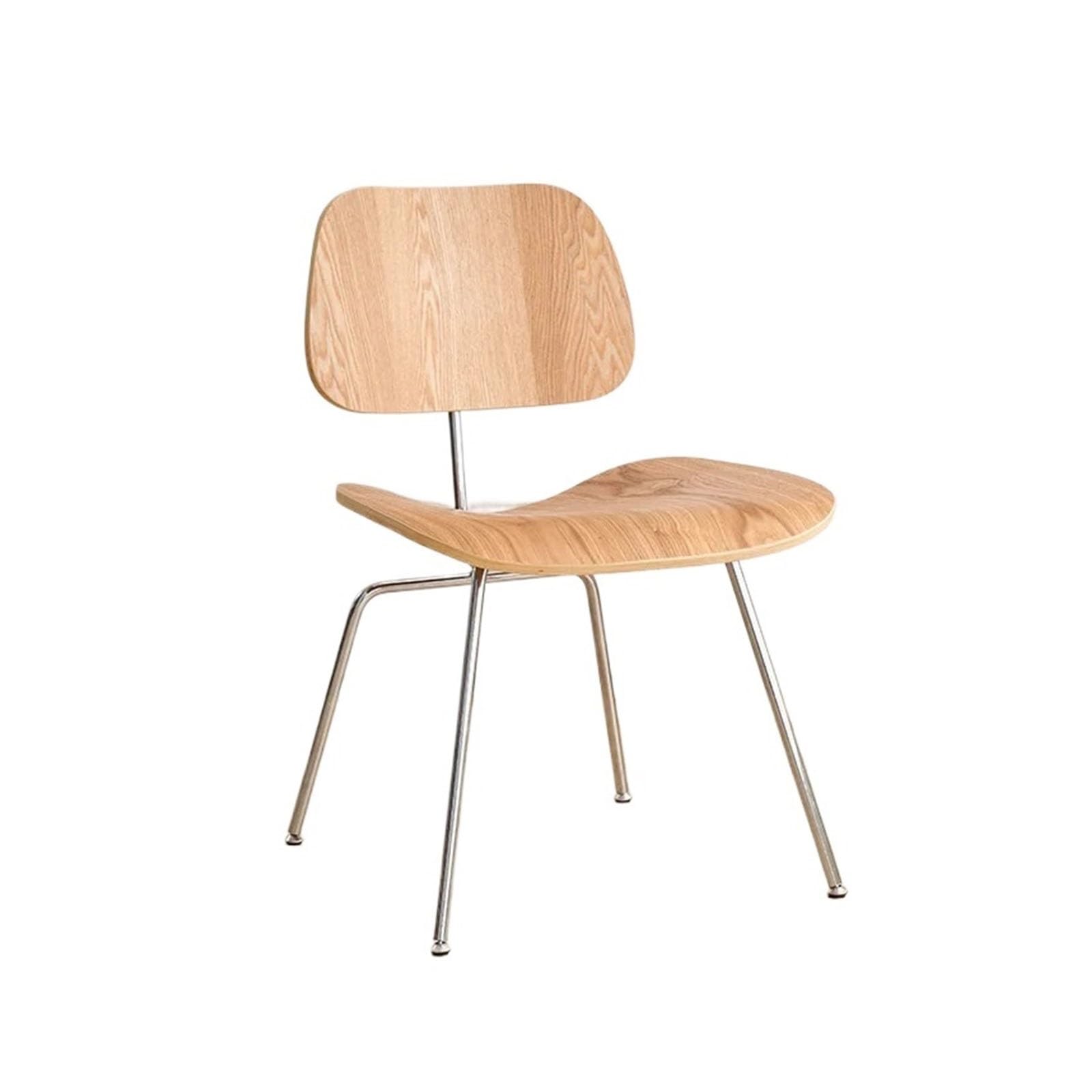 T2H9B5V4G8 Dining Chairs Wood Dining Chair Living Room Furniture Armless Backrest Modern Simple Leisure(Wood Color)