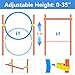 XiaZ Dog Agility Course Backyard Set, Dog Obstacle Course Training Starter Kit Pet Outdoor Game with Tunnel, Agility Hurdle, Weave Poles, Jump Ring, Pause Box, Collapsible Dog Bowls and Storage Bag