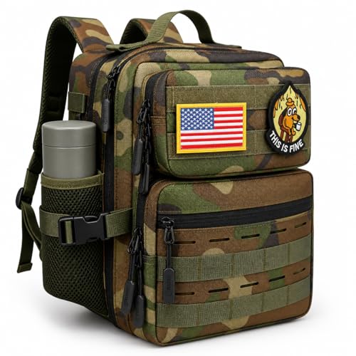 9L Mini Tactical Backpack for Men and Women, Gym Hiking Travel Daypack