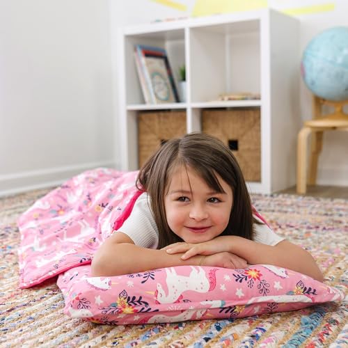 Image of Wildkin Kids Original Nap Mat - Cozy Kids Sleep Mat with Pillow, ideal for School & Travel