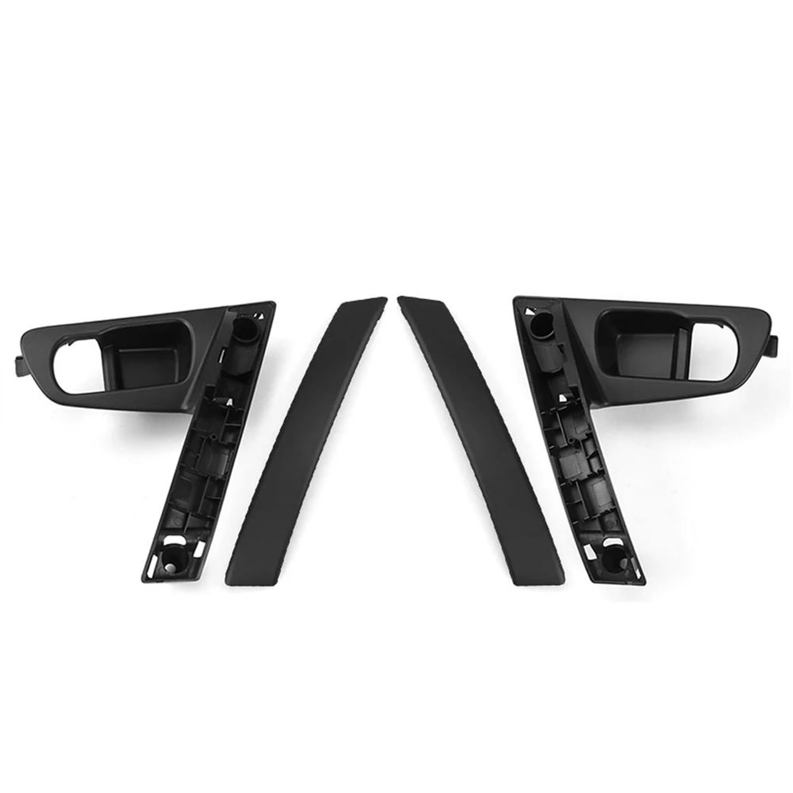 Blnetu Handle Black 2Pcs For Nissan For Qashqai J10 2007-2015 80945-Je50a 80944-Je50a Car Door Handle Base Internal Handle Handle Cover (Handle Black 2Pcs)