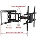 VideoSecu 24 inch Extension Full Motion Swivel Articulating TV Wall Mount Bracket for Most 40