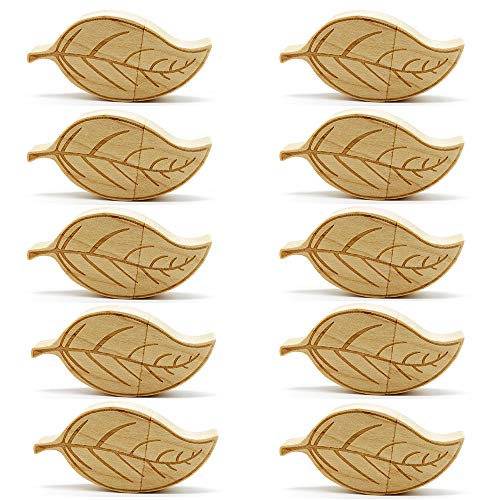 Clé USB 32 Go en bois en forme de feuille lot de 10 pièces pour stockage