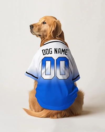 Custom Dogs Baseball Jersey with Name, Number & Logo