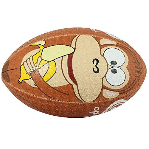 OPTIMUM Cartoon Ball, Pallone da Rugby, Scimmia, Taglia 5 Unisex-Adult, Monkey, Size 5