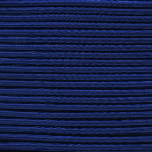 GOLBERG Elastic Shock Cord - 2.5mm, 1/32, 1/16, 3/16, 5/16, 1/8, 3/8, 5/8, 1/4, 1/2 inch diameter - 10, 25, 50, 100 ft lengths - Made in the USA (Midnight Blue, 3/16in x 50ft)