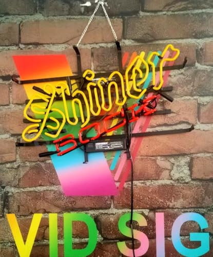 Queen Sense 20\"x16\" Shiners Bock Neon Sign Man Cave Bar Pub Beer Handcrafted Home Decor Light Lamp KA02