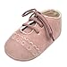 K-youth Zapatos De Bebé, Primeros Pasos para niño Zapatillas de bebé Antideslizante de Encaje hasta Zapatos 0-18 Mes (0-6Mes, Rosado)