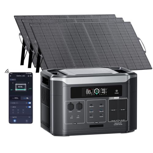 Image of BP3000 Solar Generator with Panel Optional, Expandable Portable Power Station, 3200W AC Outlets (6400W Peak), 2048Wh Power Station Expandable to 16kWh, LFP Battery, 1800W Fast Charging (BP3000+3X200W)