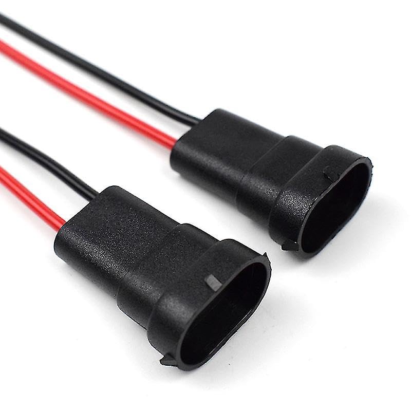 Image of Cloudsale H8 /H11 Male Socket Connector For Headlights Fog Lights Retrofit Extension Wiring Harness (pack of 2)