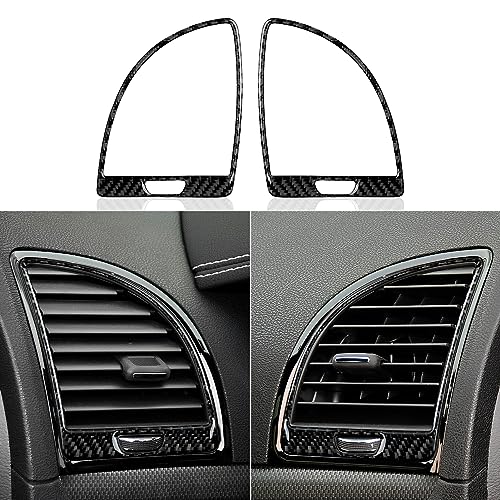 Image of Car Air Vent Outlet Cover Decals for 2011 2012 2013 2014 Chrysler 300 / 300C / 300S / Limited /Base Accessories Carbon Fiber Interior Stickers