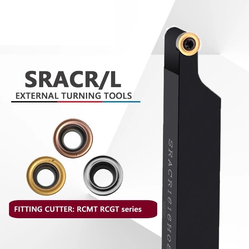 Portaherramientas de corte CNC, SRACR SRACR1616 SRACR2020 SRACR2525 for cortador de torno RCMT RCGT, 1 ud.(08,1616H)