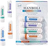 Nasal Stick Boost Energy Set, Nose Inhaler Stick, Nasal Stick Inhaler, Natural Mint Nasal Sticks for Breathing 4 Pack AD-03