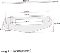 Vista 8 de VICASKY 3 unids Gb405f Guitarra Pickup Frame Anillo de montaje Verde Humbucker Anillos para Guitarras Single Coil Pickup Accesorio