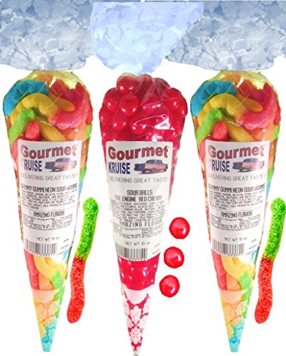 Gummy Worms y Sour Cherry Balls 30 OZ miniatura 1
