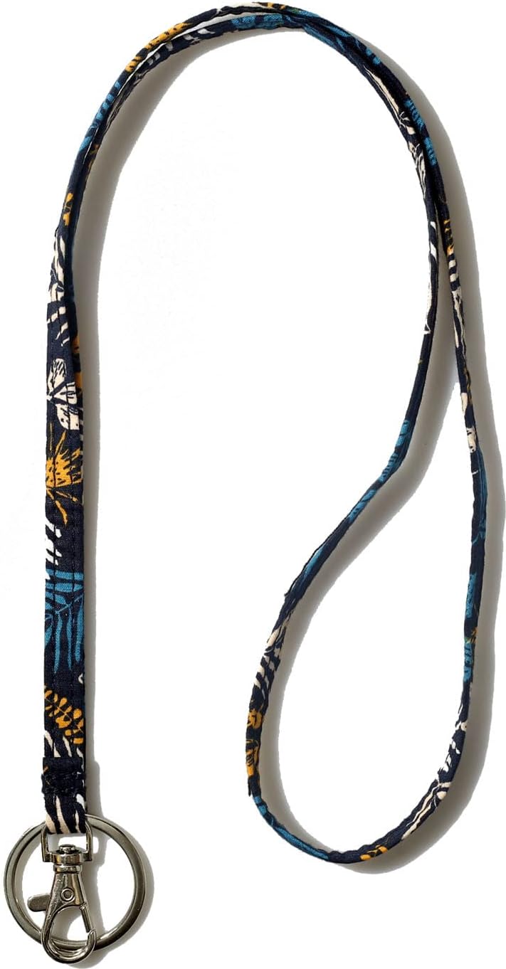 ID Case Wallet with Lanyard - Women's Fashion ID Holder Keychain (Leaves) - Image 4