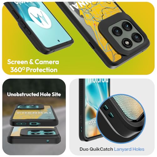 Image of KAPAVER Impulse Back Cover Case Compatible for Motorola Edge 60 Fusion (PC + TPU) (GPS Chennai), Multicolour