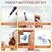 Mini Watercolor Paint Set, Pocket Watercolor Set with 24 Colors Paint, Portable Watercolor Travel Kit for Artists, Beginners & Outdoor Painting, Compact Wooden Palette & Sketchbook in Storage Bag