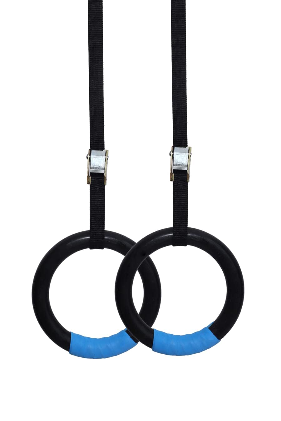 EvoSports Gymnastic Wooden Rings with Heavy Duty Adjustable Strap | Roman Rings Perfect for Calisthenics Competition and Conditioning Training (Black+Grip) (B0CQHDBSB6) Amazon Price History, Amazon Price Tracker