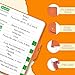 Password Keeper with Alphabetical Tabs, Internet Password Organizer for Contacts, Websitesm Special Days and Notes – 6'' x5.1'', Orange