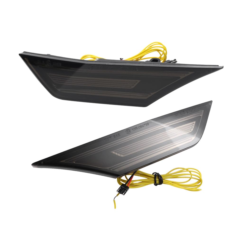 Set di indicatori di direzione laterali LED - compatibile con Honda Civic X 2016-2022 - Grigio - incl. luci dinamiche & luce di posizione