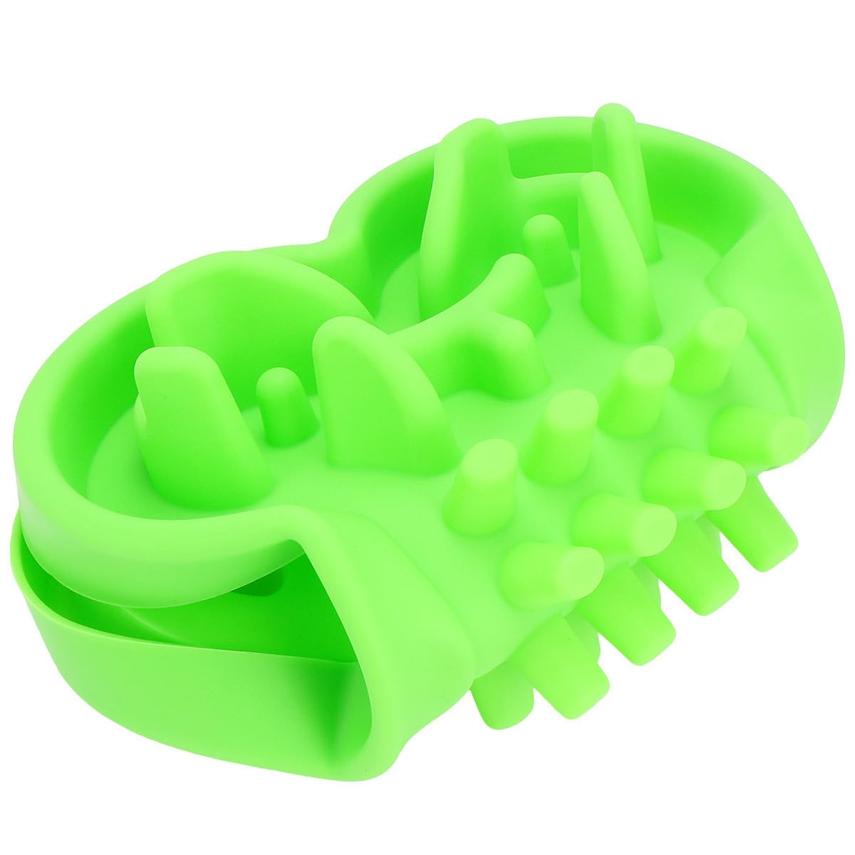 Ciotola Osso in Silicone per Cani, Alimentazione Lenta, Verde