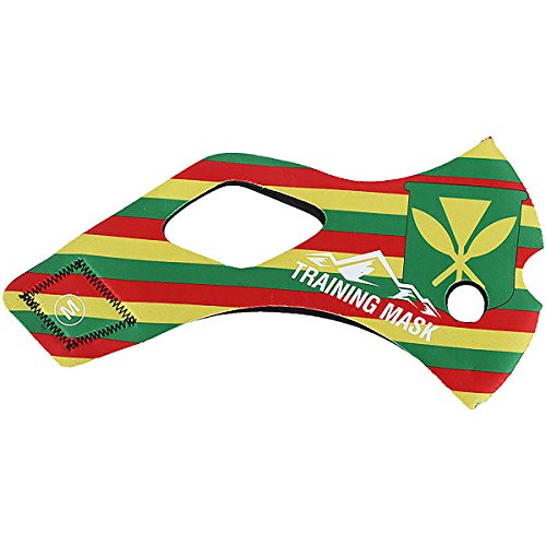 TRAININGMASK Elevation Training Mask 2.0 Hawaii Sleeve Yellow/Green/Red Medium Sleeve ONLY - Not a Complete Mask