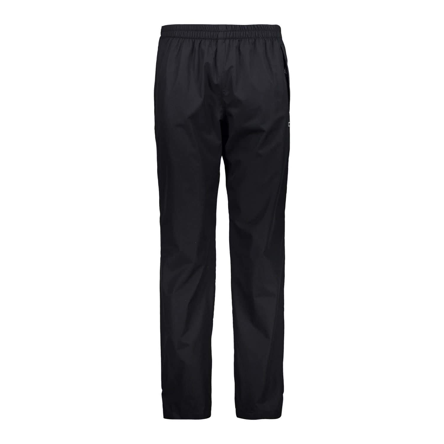 Cmp Men's Noir Rain Trousers With Lining And Side Zips