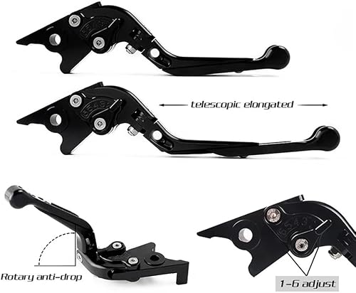 Miniatura 3 de Palanca de embrague de freno TRK502 motocicleta CNC ajustable extensible manillar palanca de embrague de freno plegable para Be&Nelli Jinpeng 502