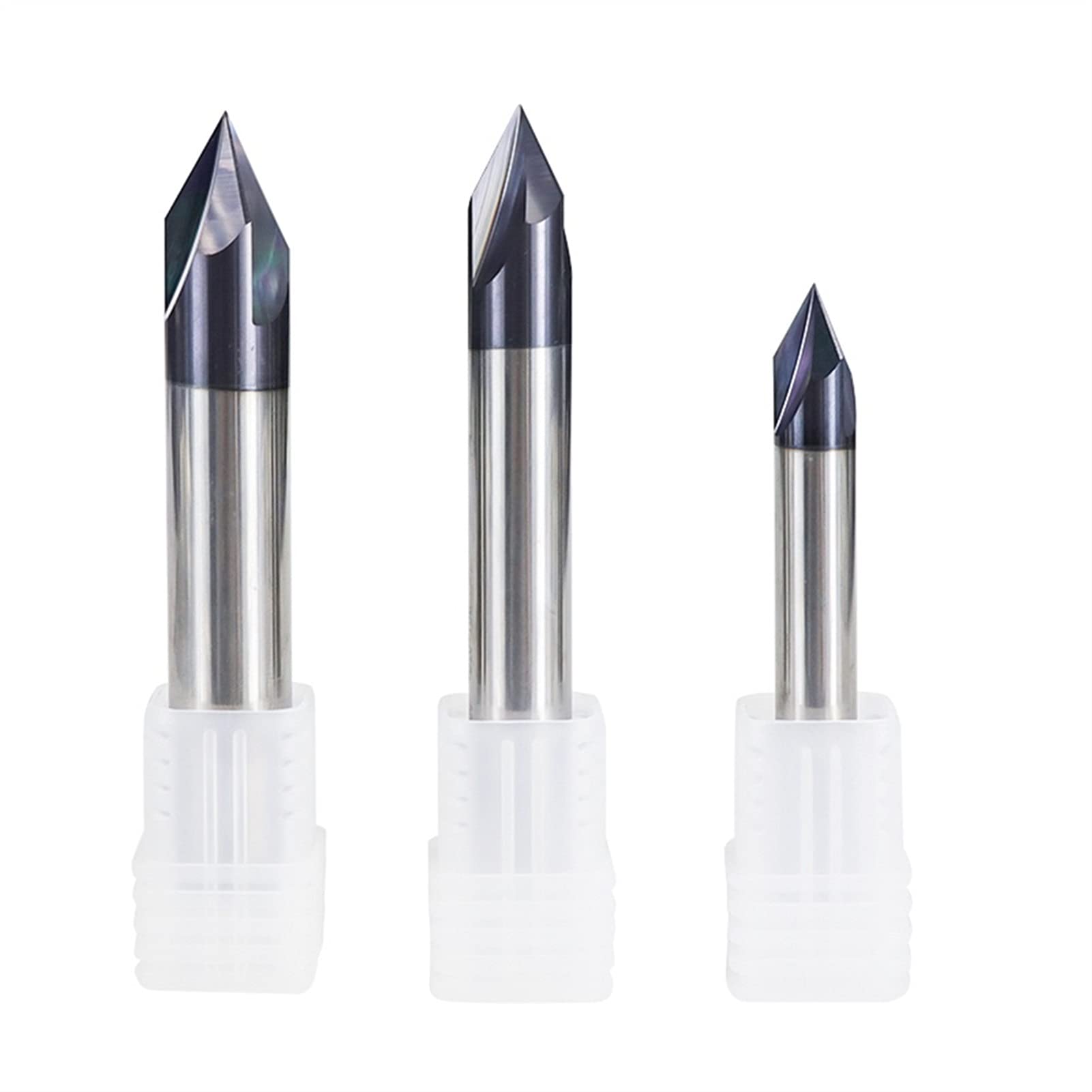 TTT Espiga Cortador de fresado de chaflado de carburo 2-12 mm 120 Grados 3 Flauta CNC Router bit para Molino de Extremo de Corte de Aluminio (Cutting Edge Length : 10xD10x90degrees)