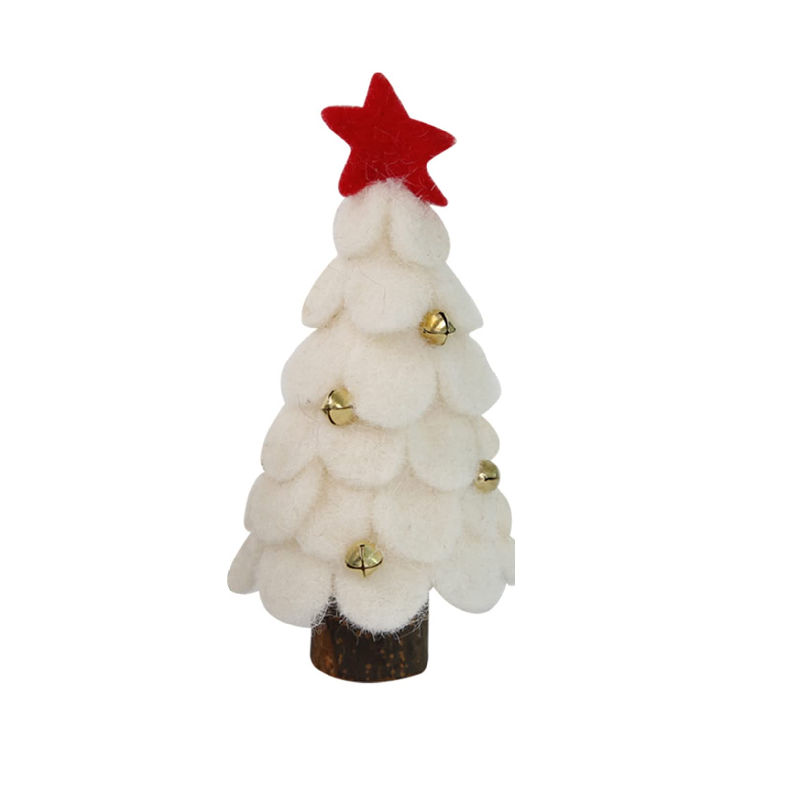 Christmas Tree Artificial Felt Cloth Christmas Ornaments Festival Table Miniature Ornament Home Decoration Decorations for Bedroom Yard Tree Home
