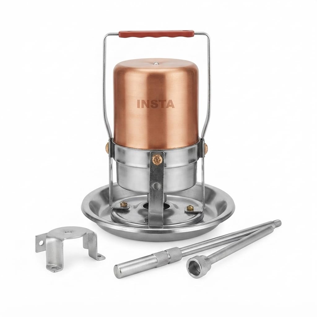 𝗗𝗿𝘂𝗺𝘀𝘁𝗼𝗻𝗲 𝟭+𝟭 𝐖𝐚𝐫𝐫𝐚𝐧𝐭𝐲 Madhani Thali No. 4 Copper Electric Blender, 80W & 125W Handheld Milk Frother & Lassi Maker, Stainless Steel Beater for Tea, Coffee, Buttermilk & Kitchen Use-image-48
