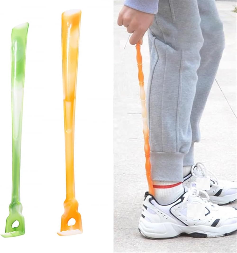 Calzador, Calzador Largo, Calzador multifunción, Calzador Largo, Mango Antideslizante, Calzador Largo, ayudante de Zapato Perezoso, Mango Largo, Levantador de Zapatos, Calzador