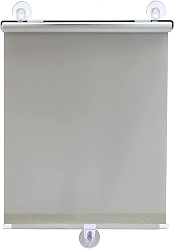 Persianas enrollables opacas sin taladrar, cortinas de balcón con ventosas, persianas temporales, 3045506528.3 in de ancho, retráctiles, para