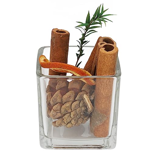 Leapiture Cinnamon Sticks Fragrance Potpourri Dried Flowers Lemon Slices Flameless Home Decorative Oils Diffuser for Fall Decoration Bowl Filler Decor