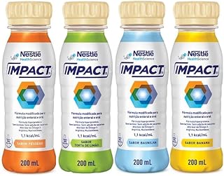SUPLEMENTO IMPACT NESTLE 200ML - KIT COM 12 UNIDADES (MIX DE SABORES)