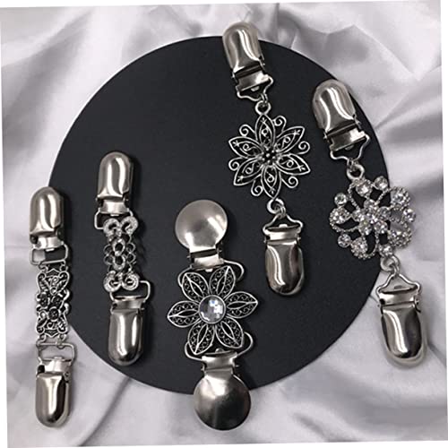 Clips de chale vintage fleuris pour fermer pulls sans bouton - 6