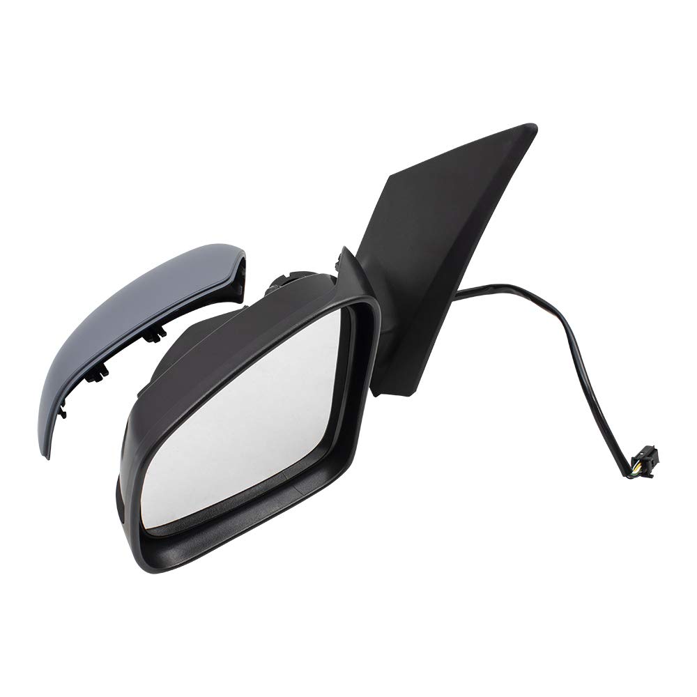 Brock Replacement Driver Power Side Mirror Heated Grey Cap Left 