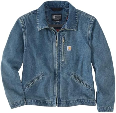 Carhartt Jaqueta jeans masculina Detroit, Missão, M : Amazon.com