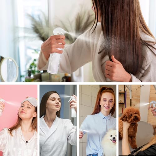 2 Pcs Small Spray Bottles 3.5oz/100ml Mist Continuous Spray Bottle for Essential Oils Water Squirt Reusable Liquid Container Mini Mister Spray Bottles with 2 Pcs Funnels and 16 Pcs Labels4