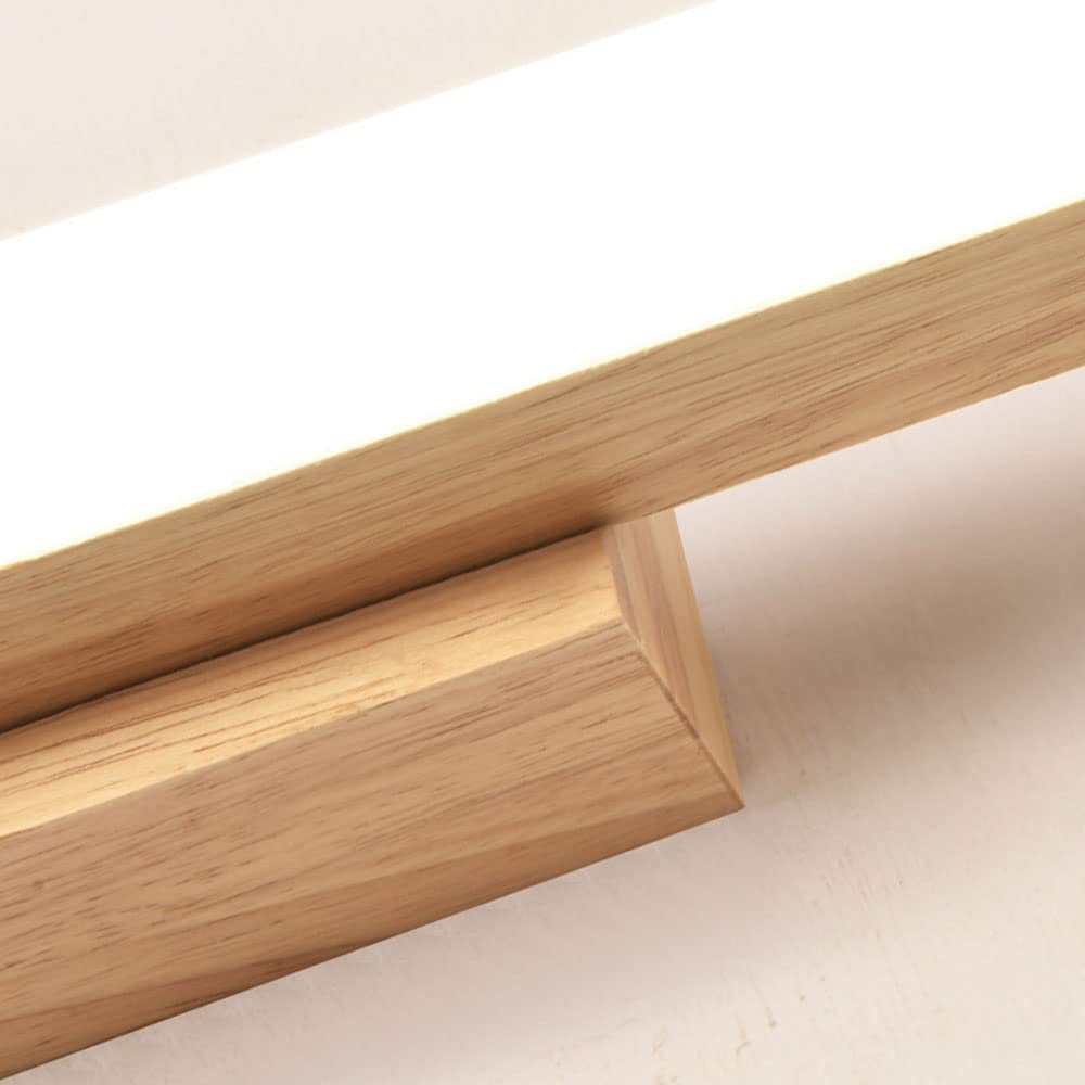 Luz Neutra 4000K Lámpara De Pared Para Espejo De Maquillaje - Aplique Interior De Baño - Iluminación De Montaje En Madera Maciza
