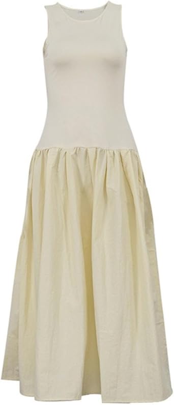 CUTEGAL Drop Waist Dress Women Patchwork Dress Drop Waist Maxi Dress Elegant Dress Reformation Dress Corset Dress Maxi Dress