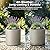 Kante 12.6" Concrete Cylinder Planter, Large Weather Resistant Concrete Planter with Drainage Hole & Rubber Plug, Handcrafted for Indoor Outdoor Plants & Patio Decor, Weathered Concrete Finish