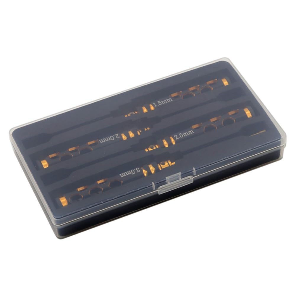 4 PCS Outil de Réparation de Modèle de Voiture RC et de Modèle D'Avion Comme Indiqué Kit D'Outils de Voiture Rc en Métal Lame Plaquée Titane 1,5 2,0 2,5 3,0 mm de Tournevis Hexagonaux