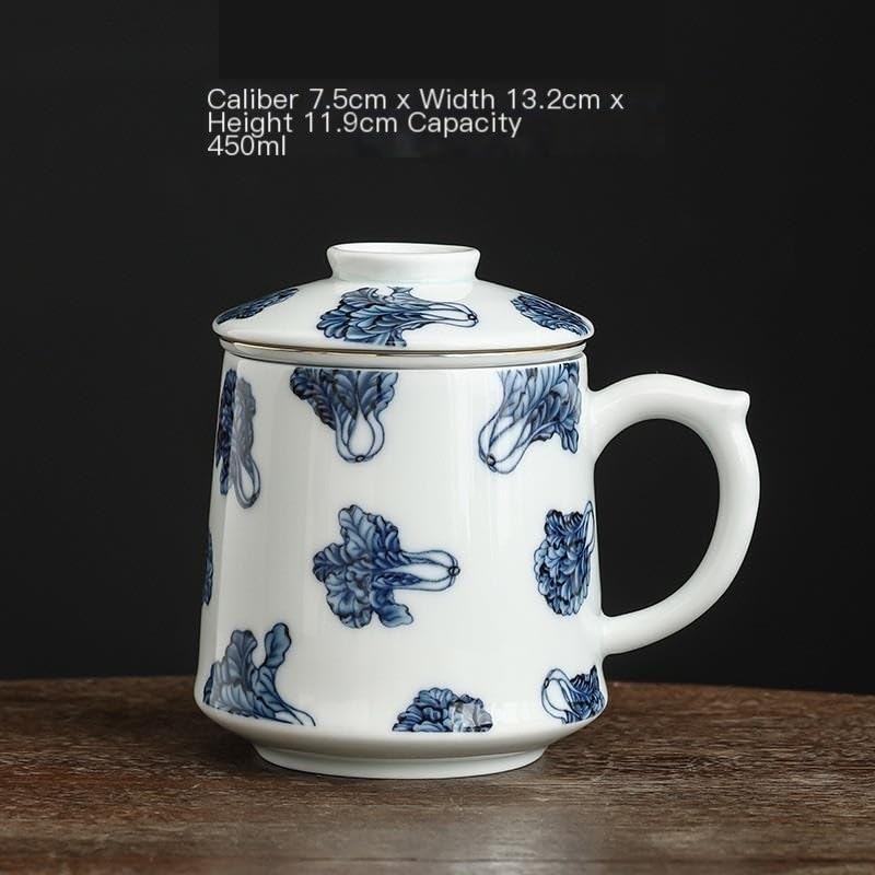 Tasse à thé Tasse à thé Chinoise en céramique for Le Bureau, Tasse à thé avec Filtre for Le Bureau, Tasse à thé de Voyage Portable Tasses à thé réutilisables